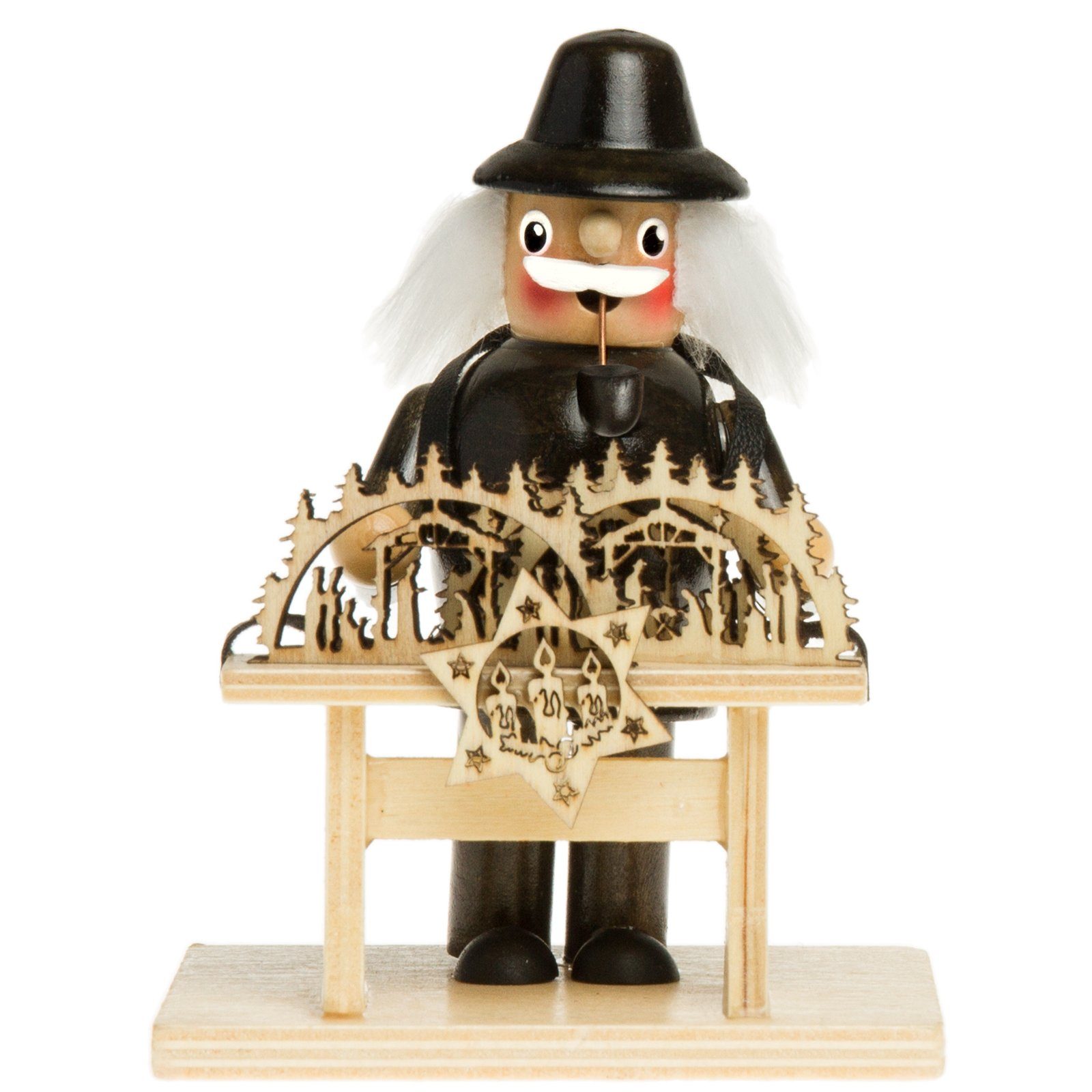 SIKORA Weihnachtsfigur RM-C Räuchermännchen aus Holz günstig online kaufen