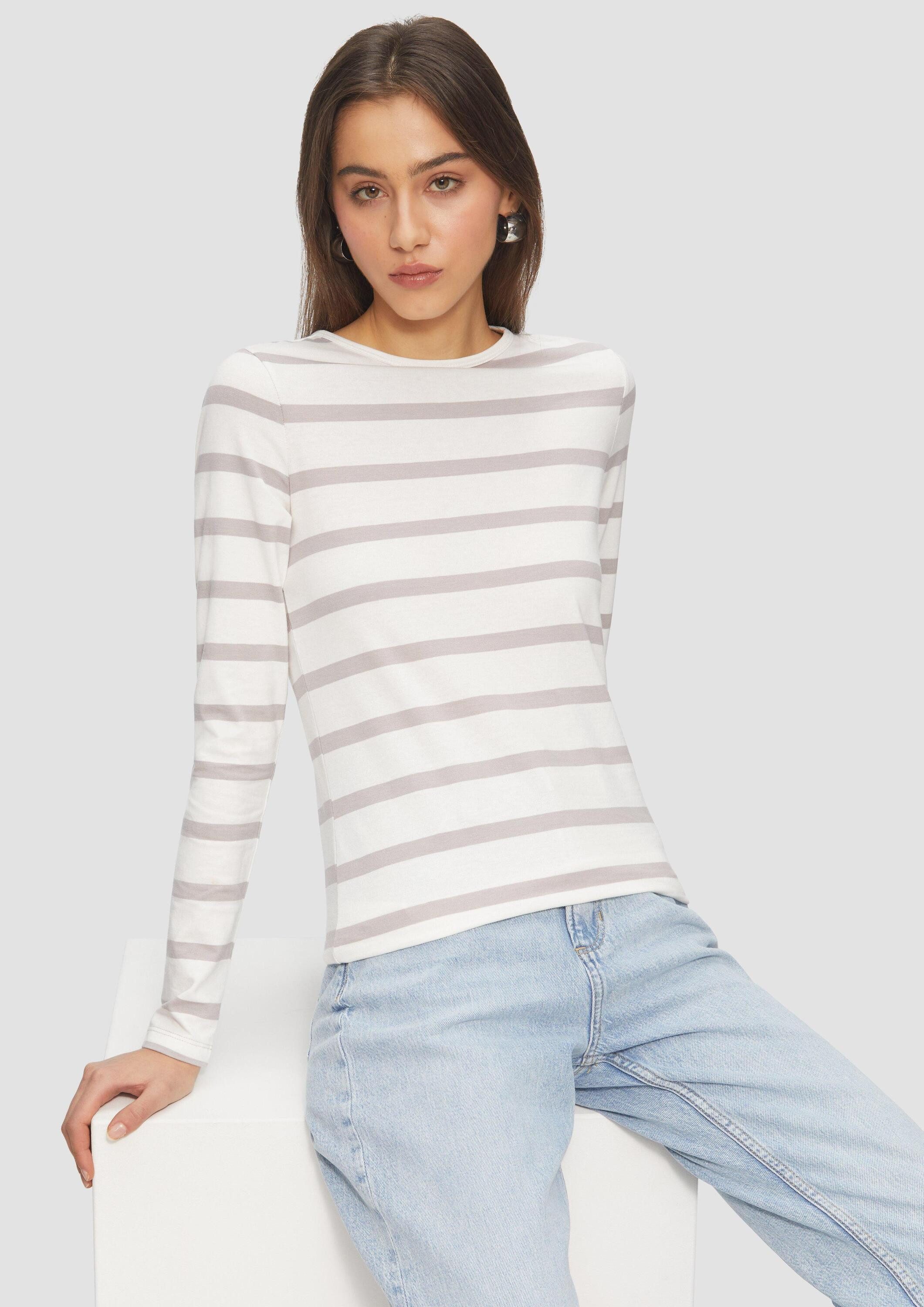 QS Langarmshirt T-Shirt (1-tlg) günstig online kaufen
