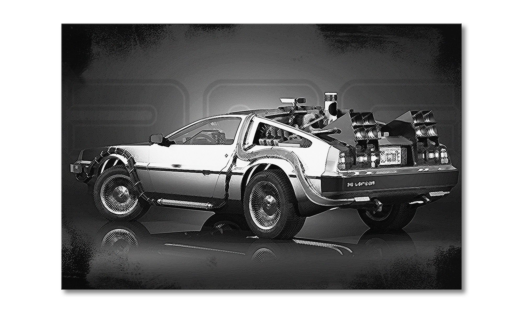 WandbilderXXL Leinwandbild DeLorean, (1 St), Wandbild,in 6 Größen erhältlich