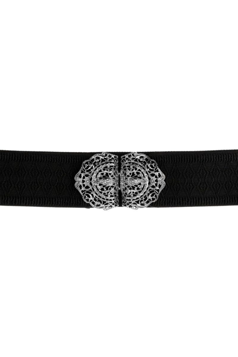 Herbert Hahn Ledergürtel Stretchgürtel Damen - WIESN-MAGIE - marine/gold, m günstig online kaufen