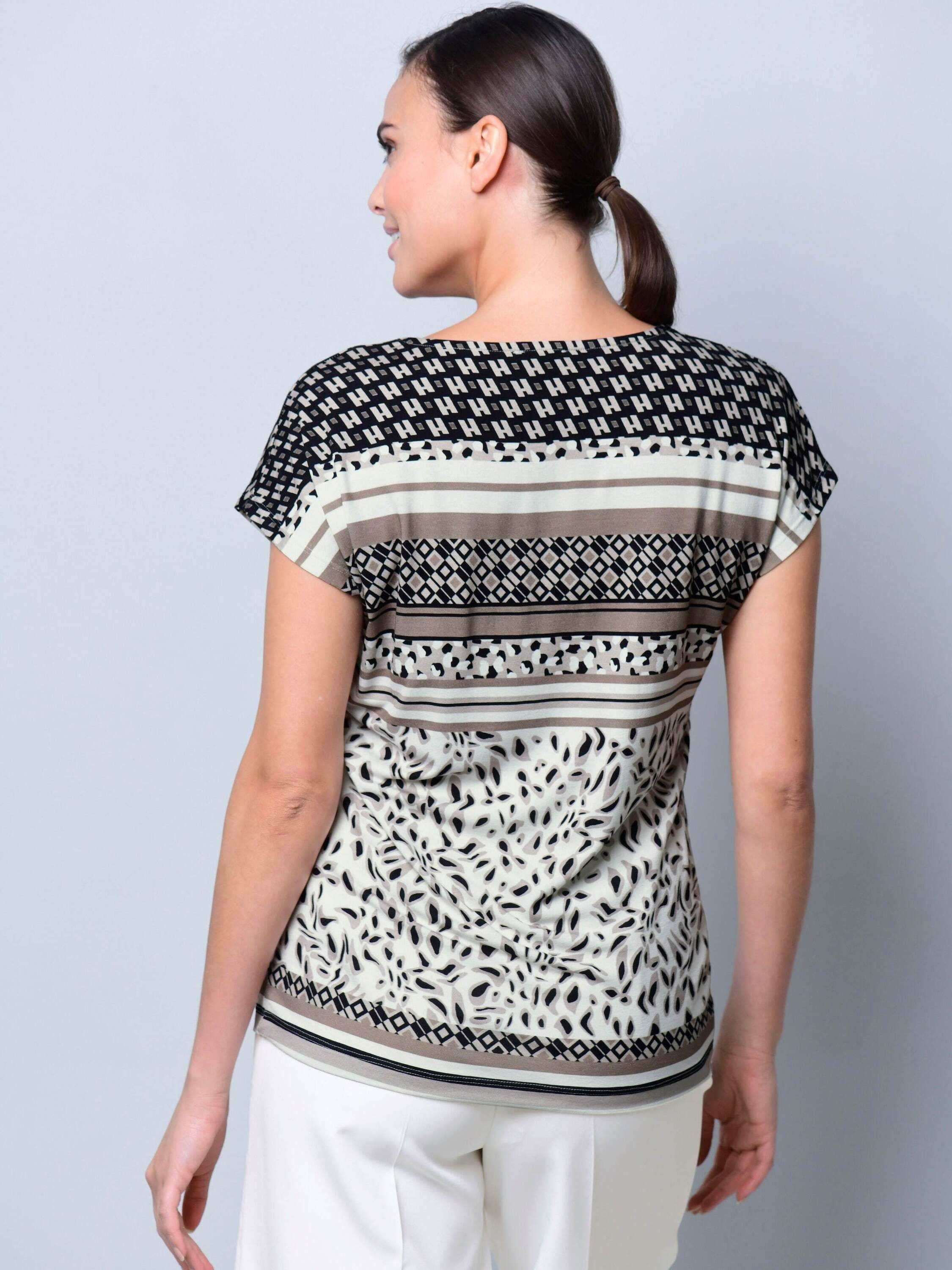 Alba Moda Print-Shirt Shirt mit kurzem Arm
