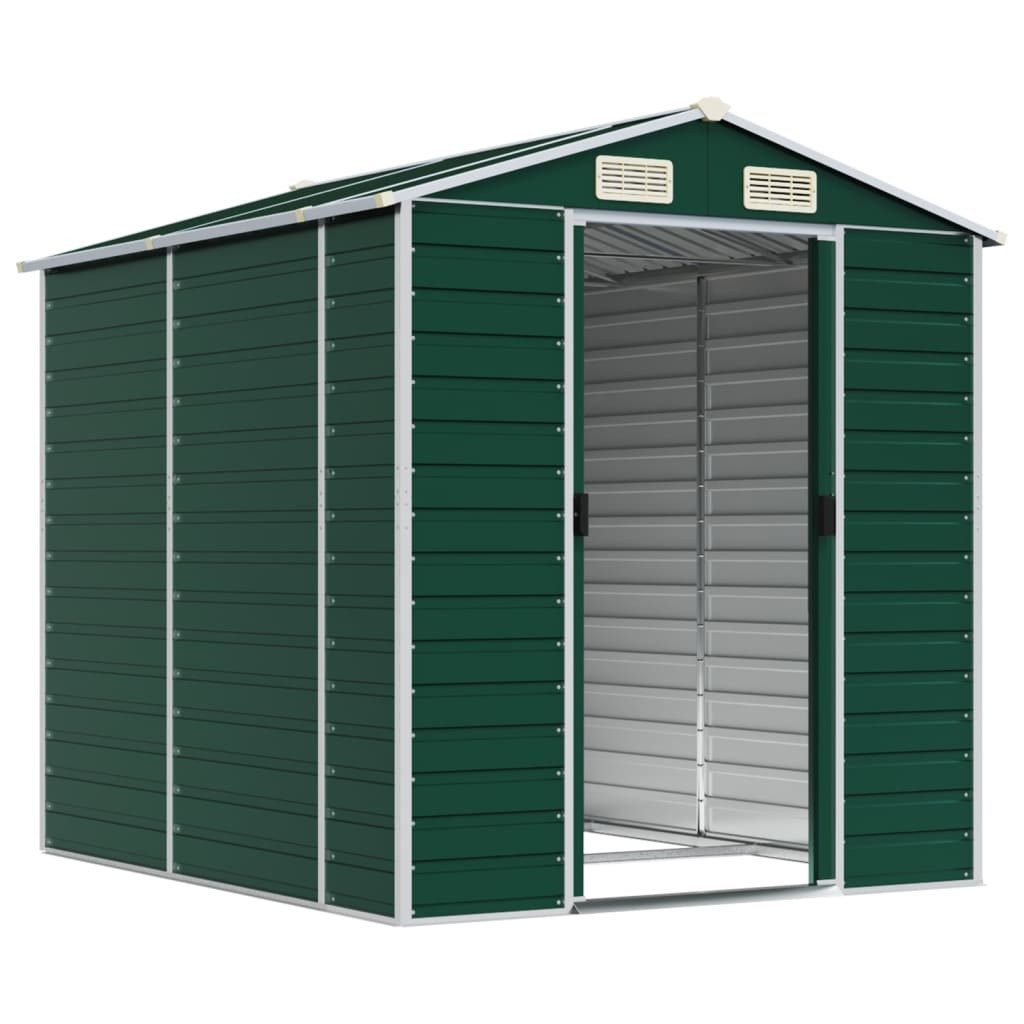 vidaXL Gartenhaus Gartenhaus Grün 191 x 215 x 198 cm Verzinkter Stahl