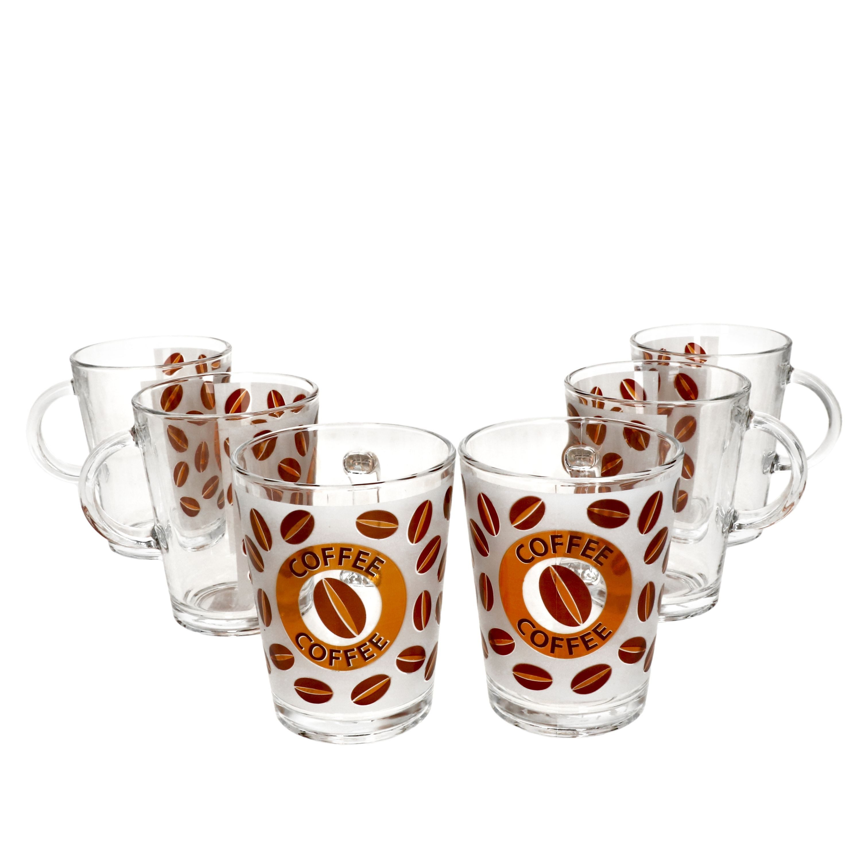 Ritzenhoff & Breker Becher 6er Set Kaffeebecher 380ml Cremona Orange 10,5 cm - Ritzenhoff 0806120, Glas