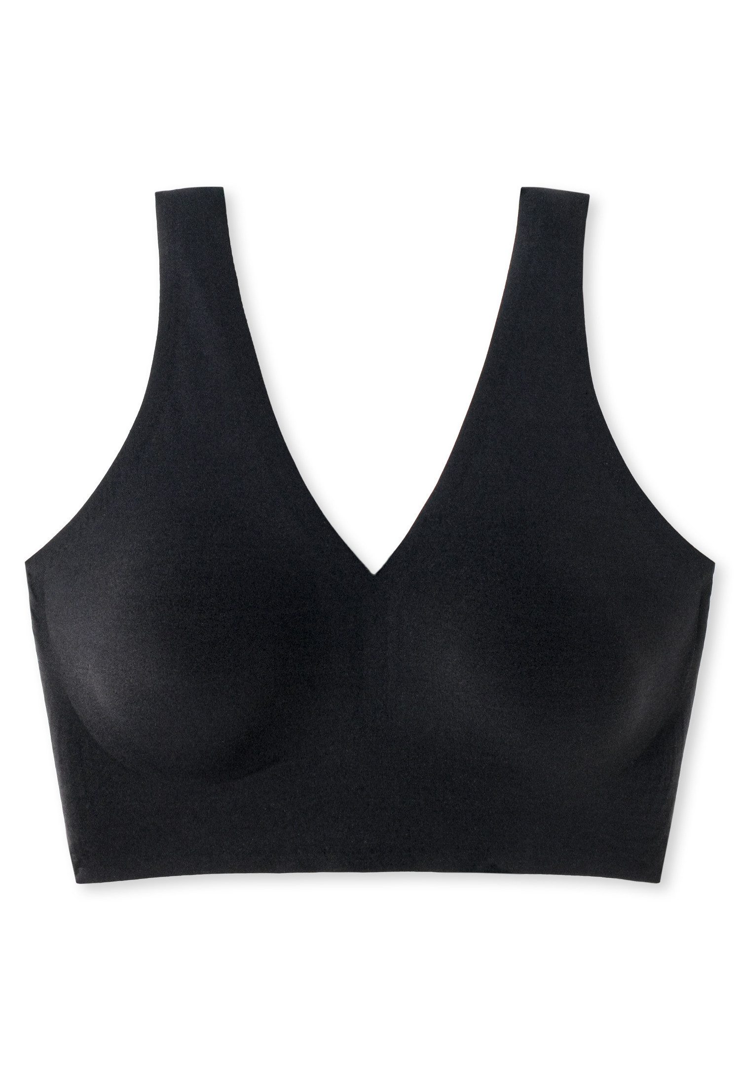 Schiesser Bustier Invisible Soft Microfaser, Lasercut-Abschlüsse, V-Ausschnitt