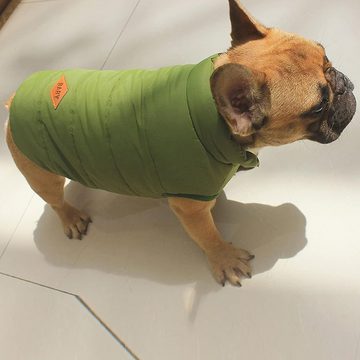 GelldG Hundejacke Haustier Hunde Winterkleidung Bulldogge Warme Weste Anzug