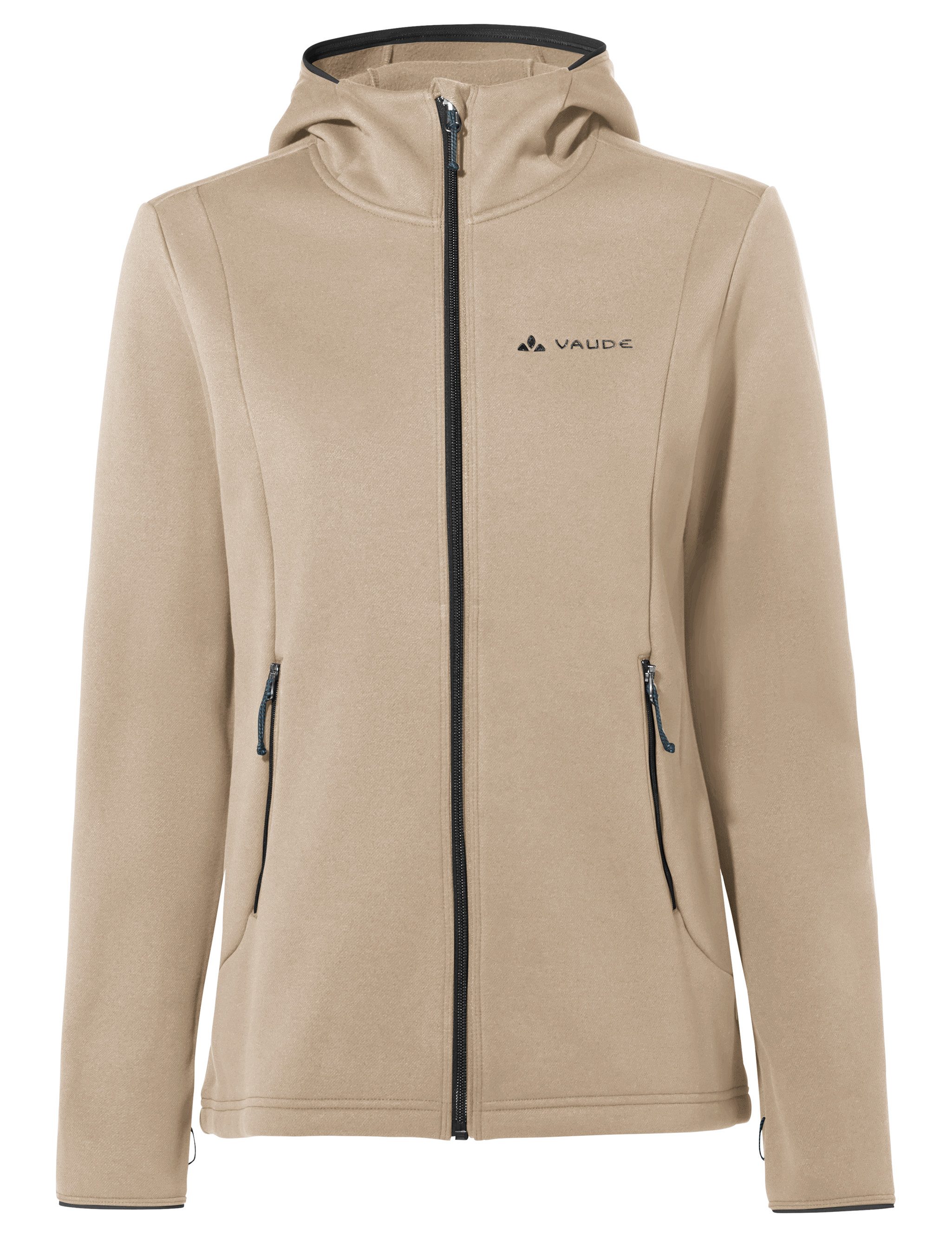 VAUDE Fleecejacke WOMEN'S IDRIS FLEECE HOODY mit Reißverschluss, aus Polyester, leichtes Futter