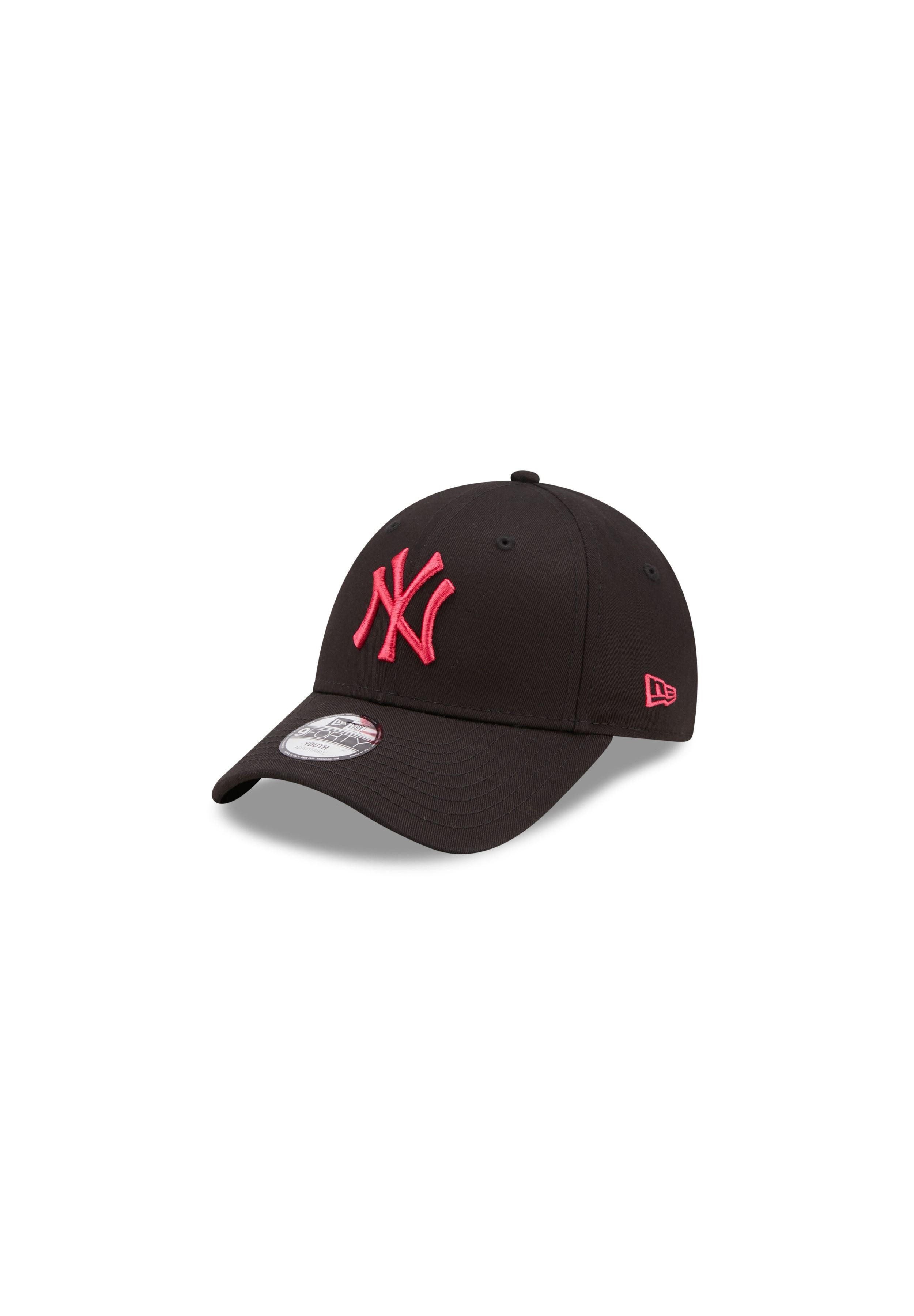 Baseball Cap New York Yankees MLB League Essential Black Bright Red 9Forty Adjustab