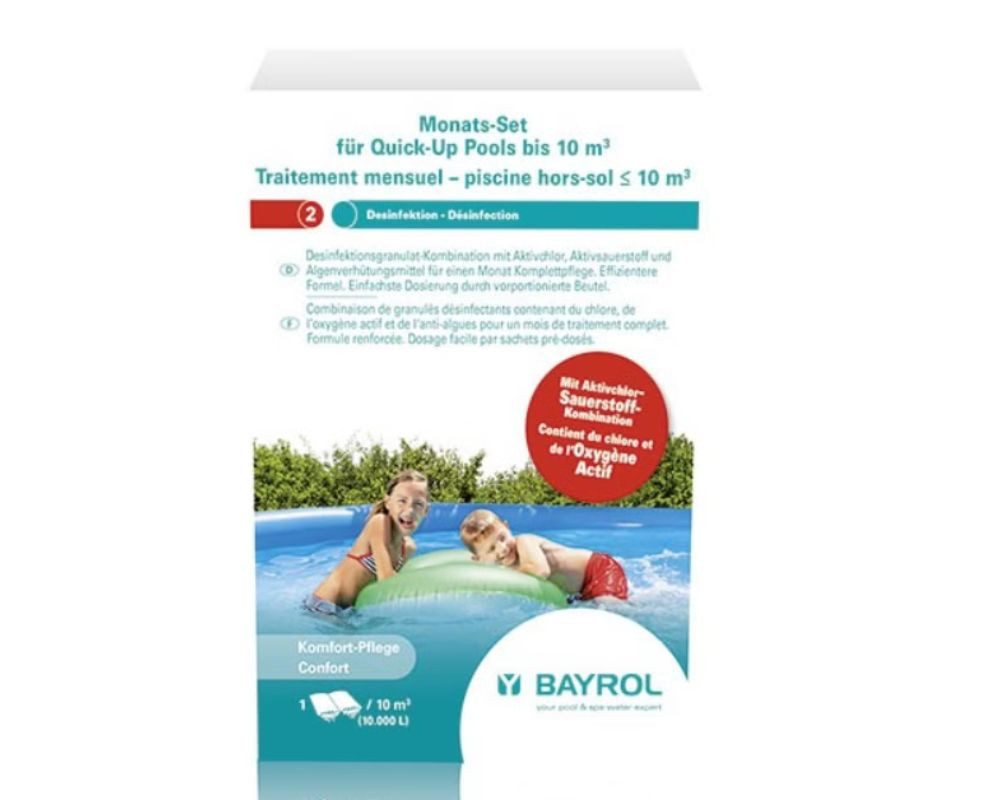 Bayrol Poolpflege BAYROL Monats-Set Quick-Up Pool bis 10 m³ Desinfektionsgranulat-Kombi