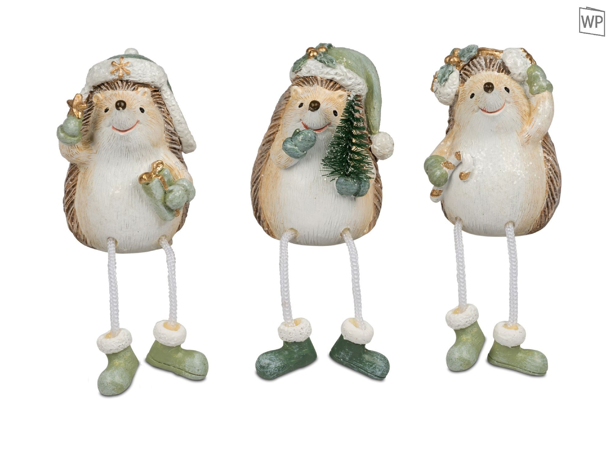 formano Dekofigur Winterzeit, Farbe: Grün, Motiv: Igel günstig online kaufen