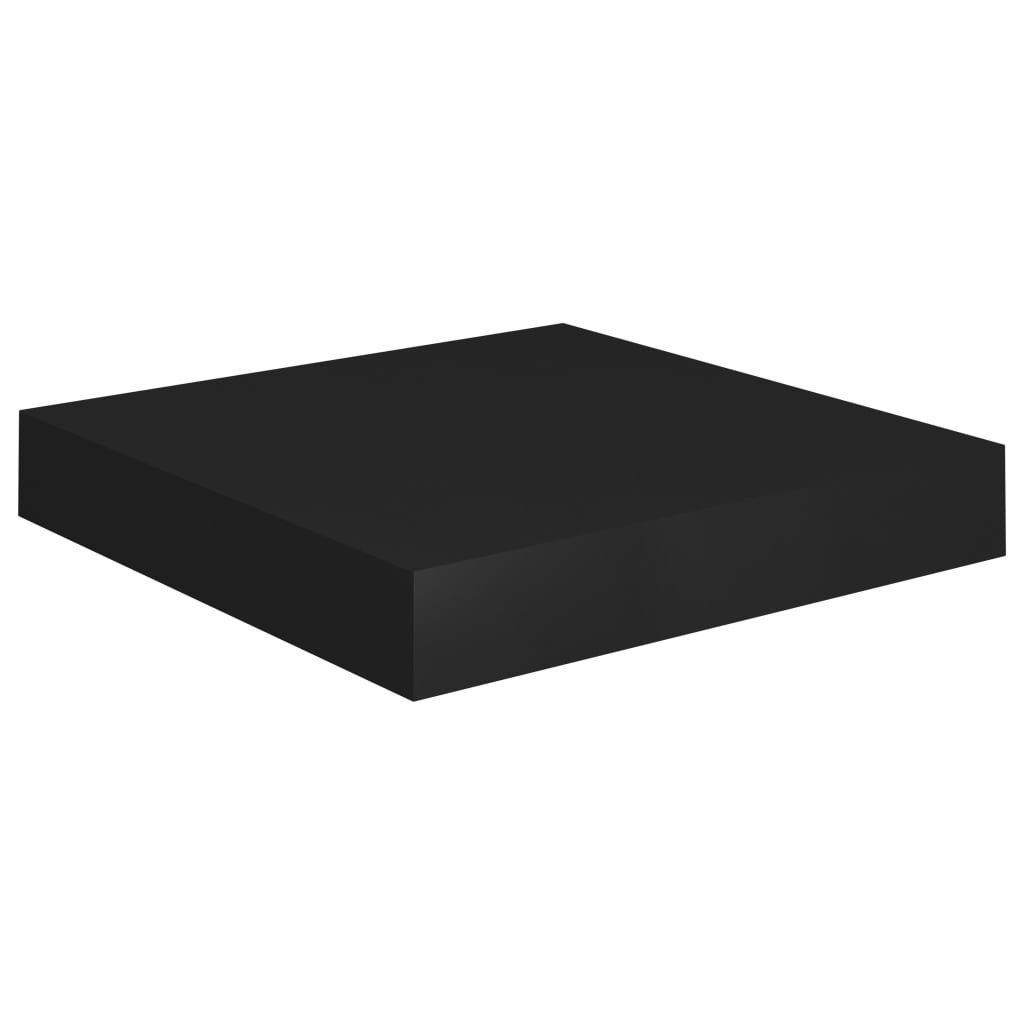 Wandregal Schweberegale MDF Stk. furnicato Schwarz 23x23,5x3,8 cm 2