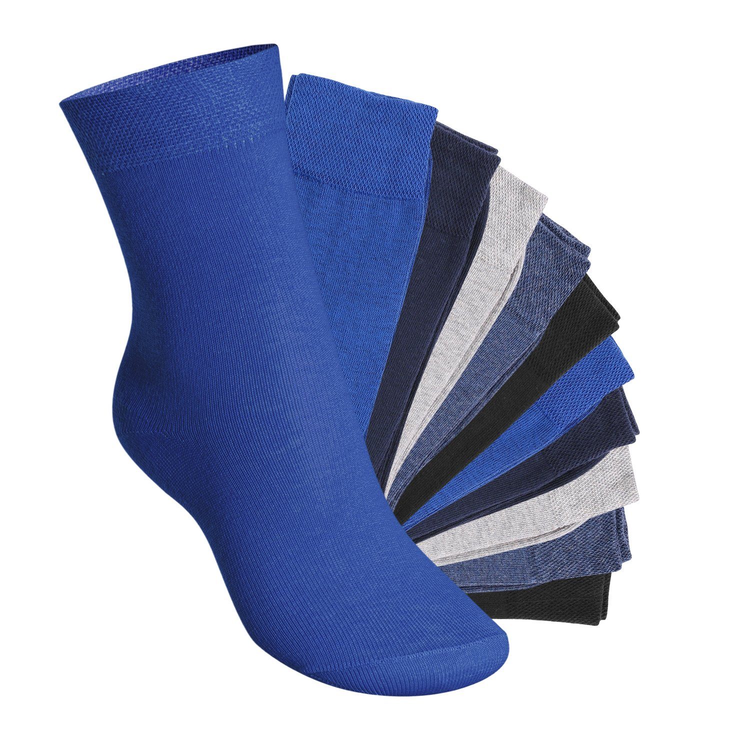 Footstar Basicsocken Everyday! Kinder Socken (10 Paar) für Jungen & Mädchen Jeanstöne | Socken
