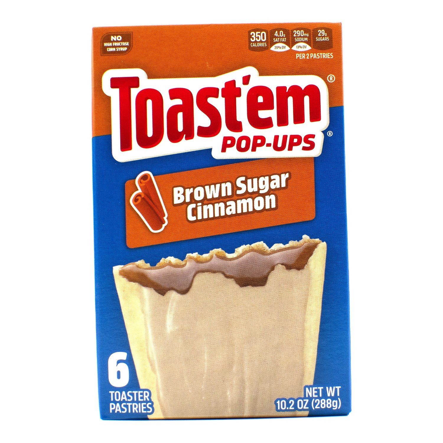 Toast'em Süßigkeit, 1 x 288 g, Pop-Ups Brown Sugar Cinnamon 6er