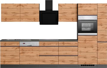 Kochstation Küche KS-Riesa, Stellbreite 330 cm, ohne E-Geräte