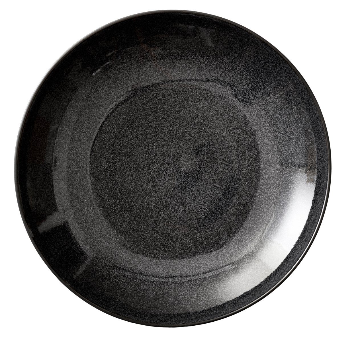 Bitz Servierschale Servierschale galaxy black 40 cm, Steinzeug, (Platten)