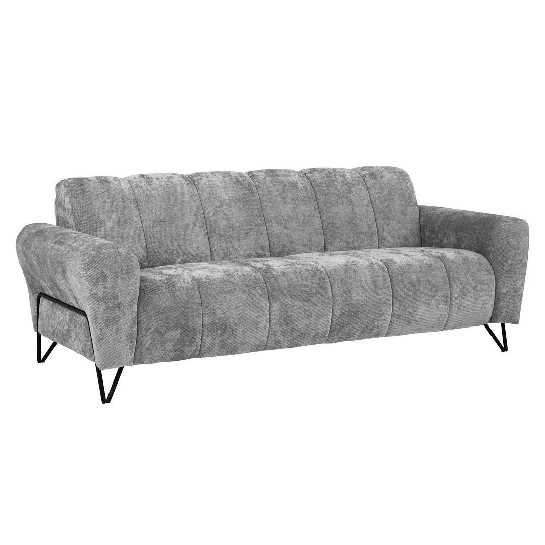 Beautysofa Sofa mit Metallbeine in schwarzer günstig online kaufen