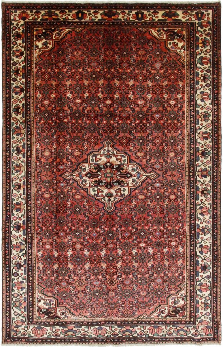Orientteppich Hosseinabad 199x311 Handgeknüpfter Orientteppich / Perserteppich, Nain Trading, rechteckig, Höhe: 12 mm