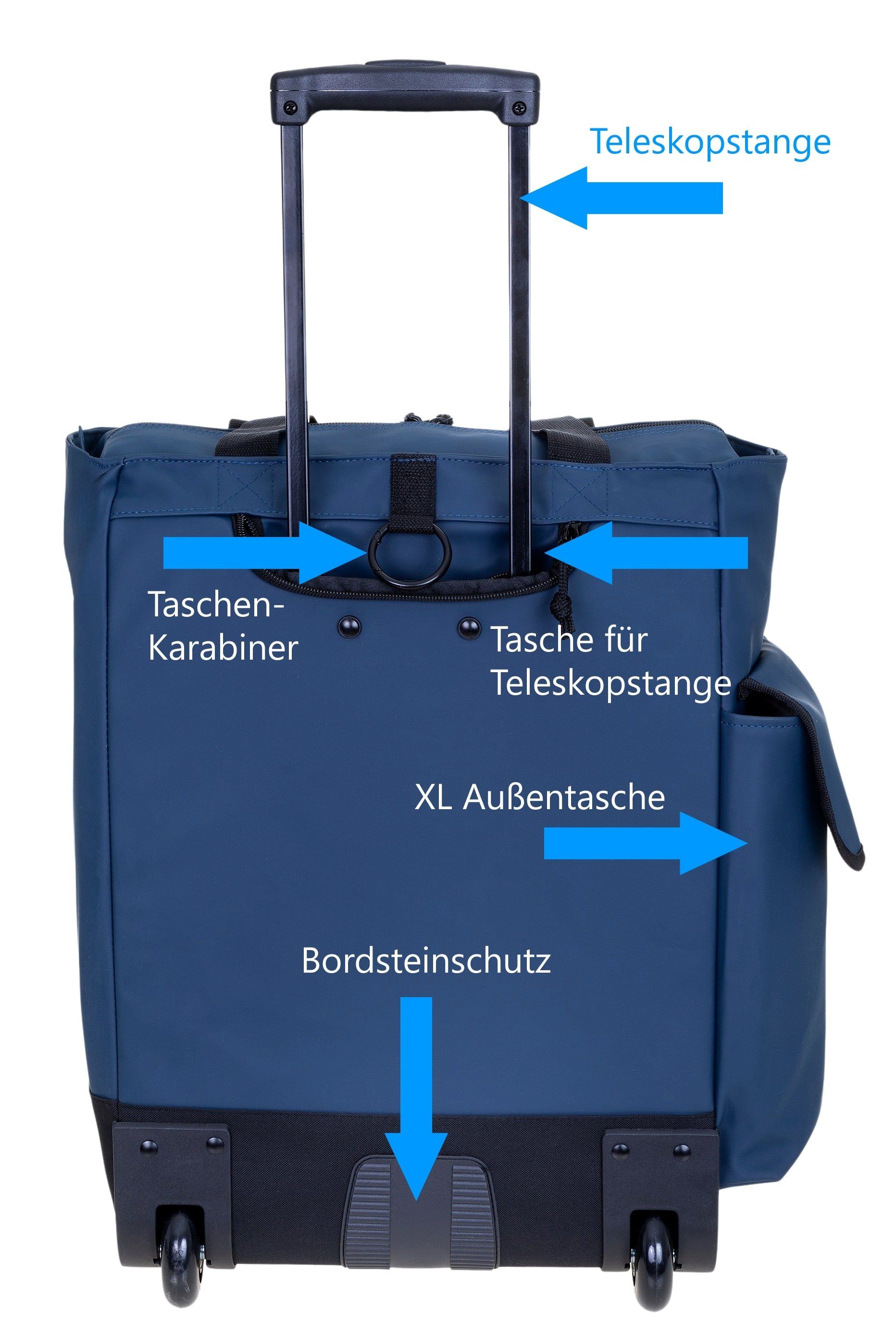 Alessandro Salvatore Einkaufstrolley Pro Shopping Trolley Einkaufswagen, Shoppingroller Einkaufsroller Trolly + Thermotasche