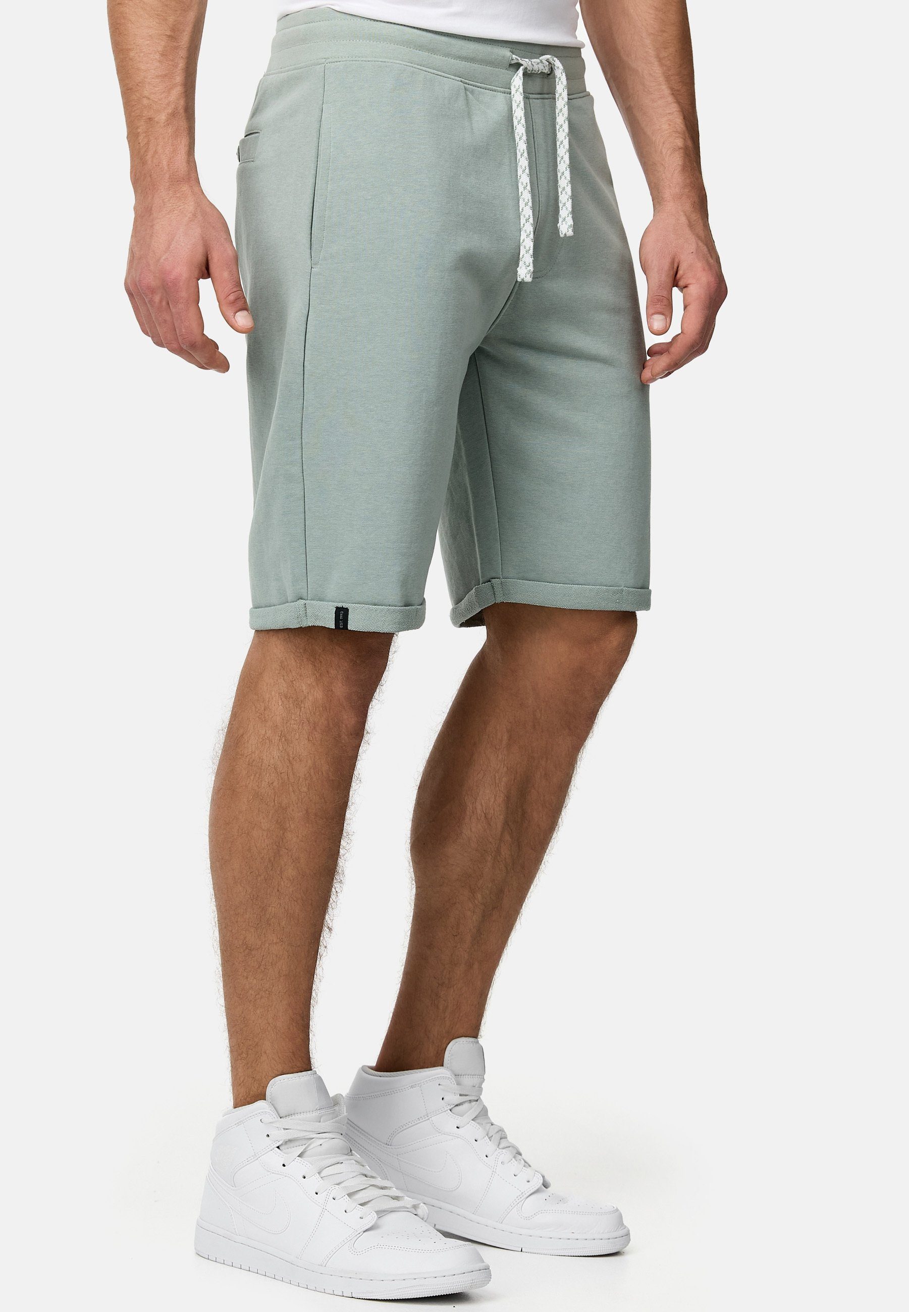 INDICODE Sweatshorts Herren Aldrich Sweat Shorts Herrenshorts elastischer Bund mit Kordelzug – Bild 3 von 5
