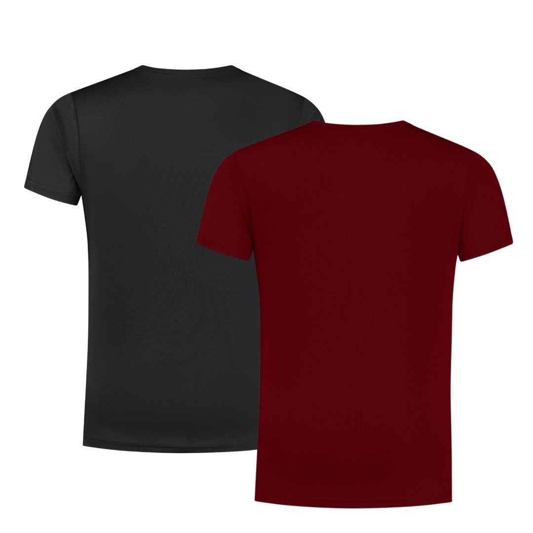 Rogelli Funktionsshirt Herren Laufshirt 2er-Pack Kurzarmshirt