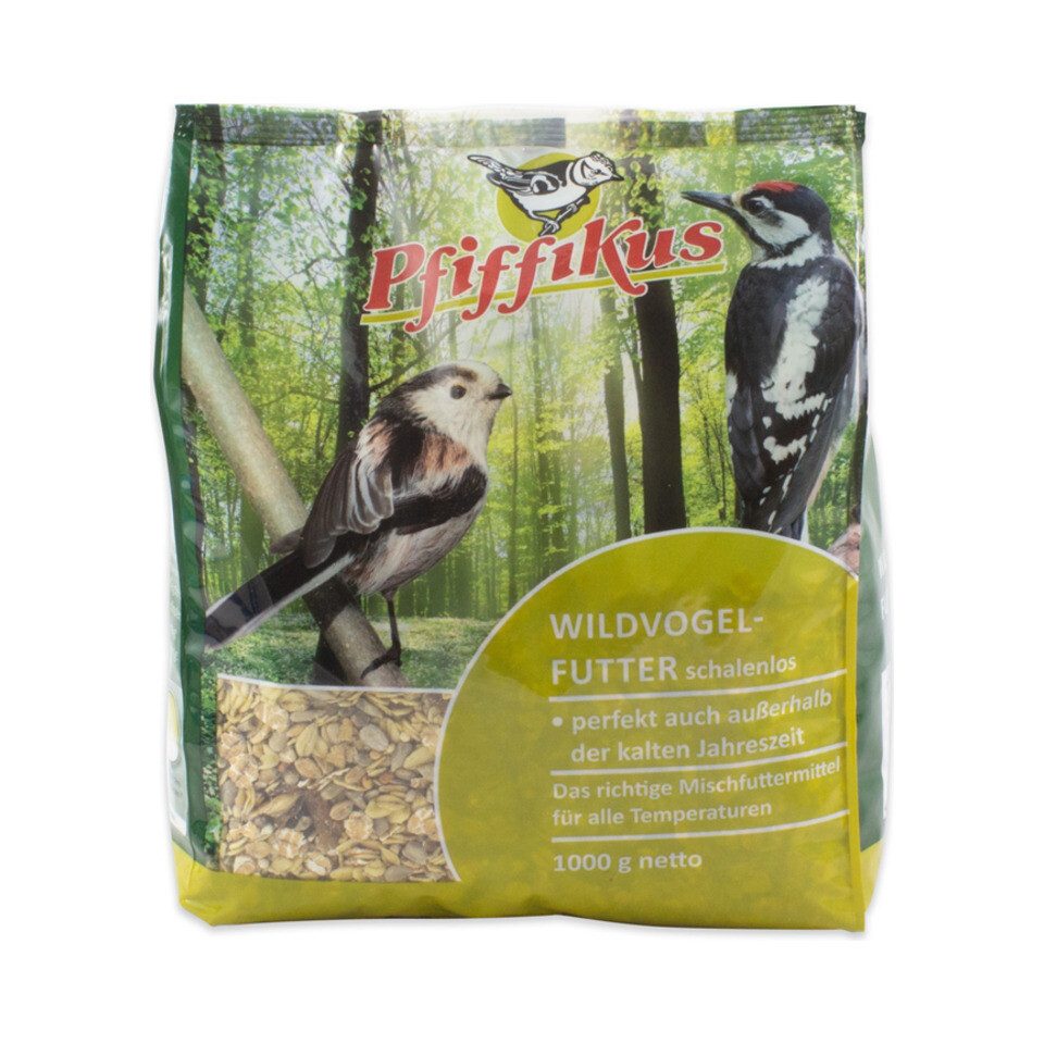 Pfiffikus Wildvogelfutter schalenlos 1 kg, für: Vogel