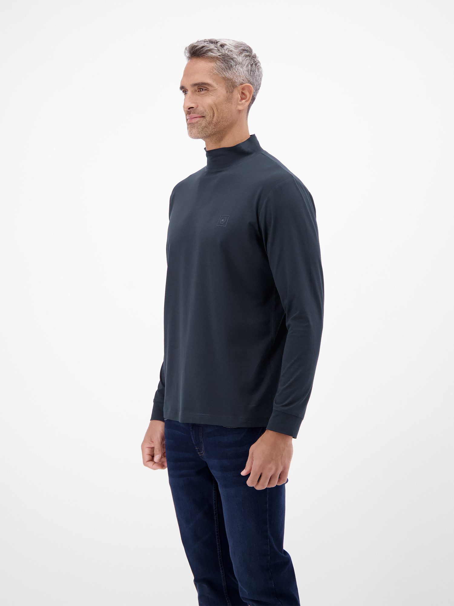 LERROS Sweatshirt Herren-Shirt mit modischem Turtleneck