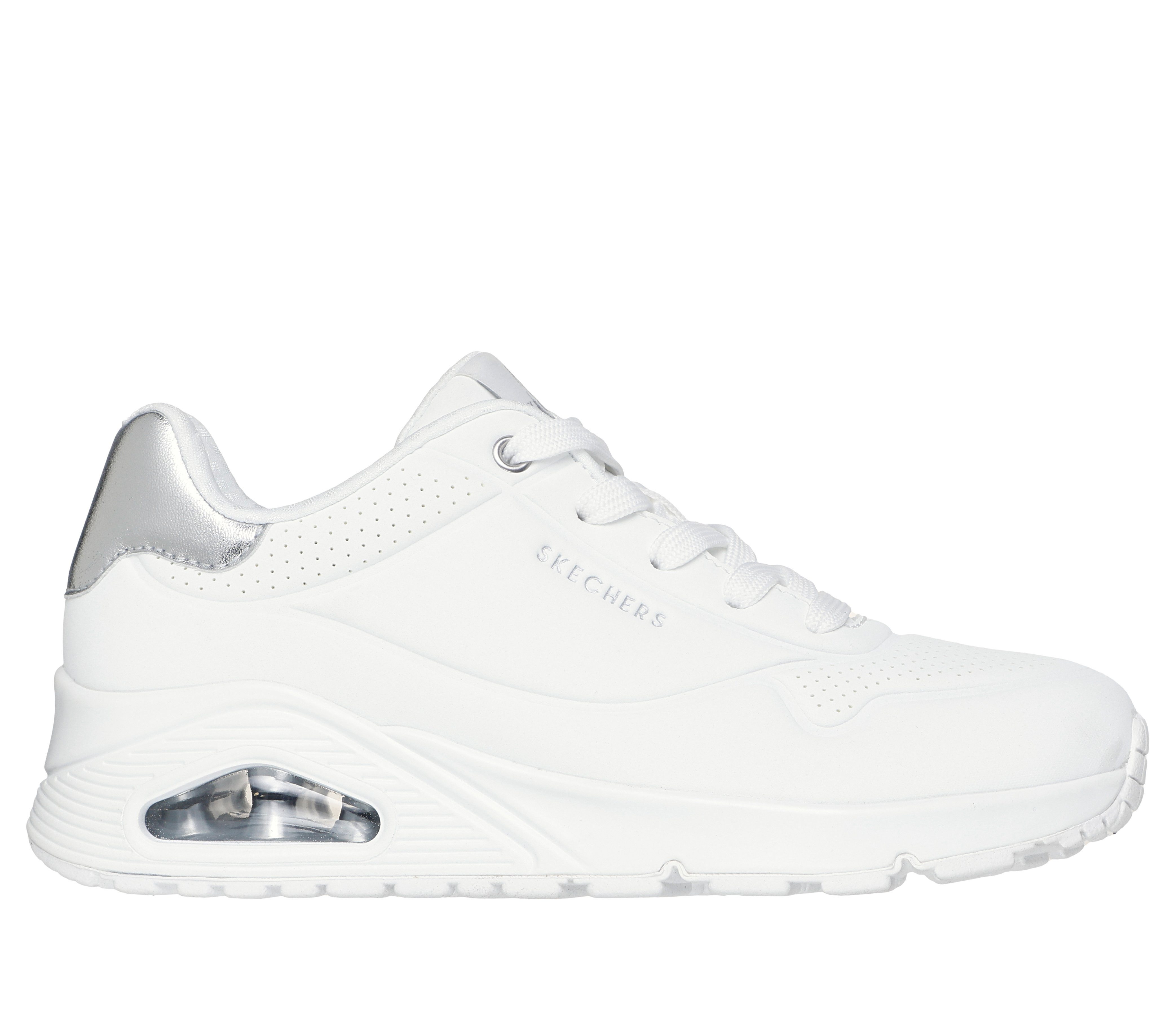 Skechers UNO GOLDEN AIR Sneaker Freizeitschuh, Halbschuh, Schnürschuh mit Metallic-Einsatz
