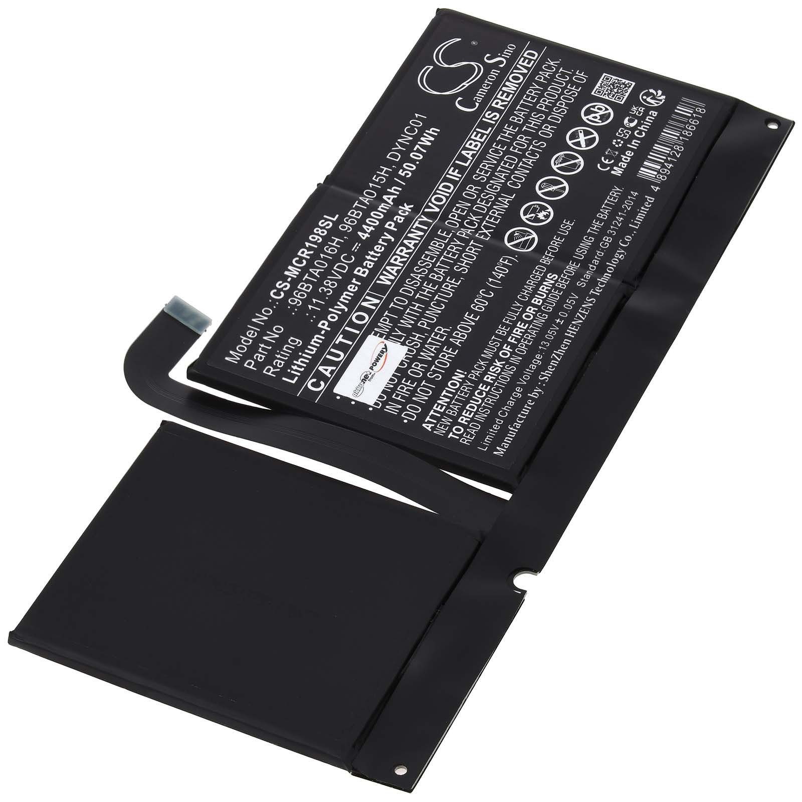 Powery Akku für Microsoft Surface Pro 8 Laptop-Akku 4400 mAh (11.38 V)