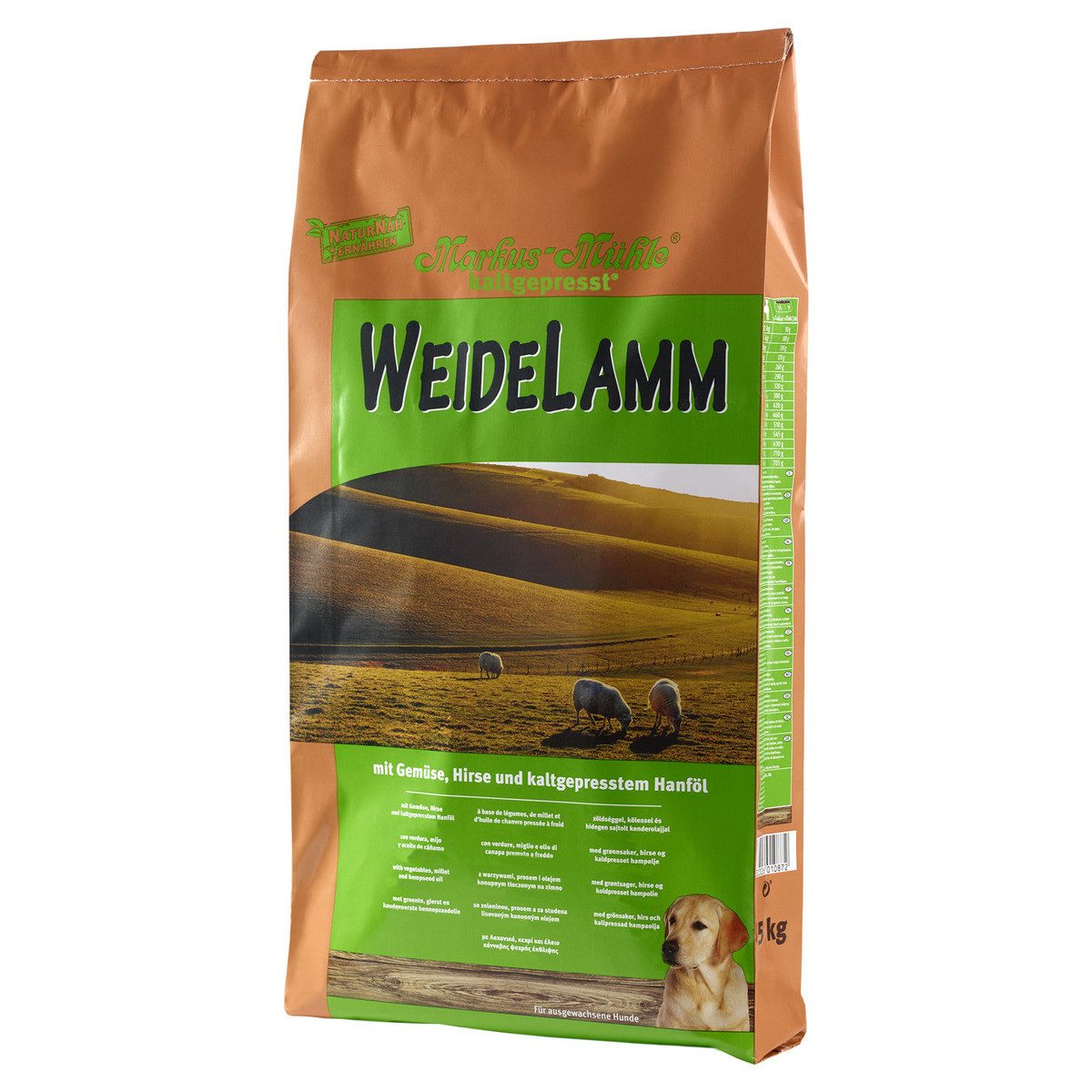 Markus Mühle Weidelamm 5 kg, Trockenfutter für: Hund