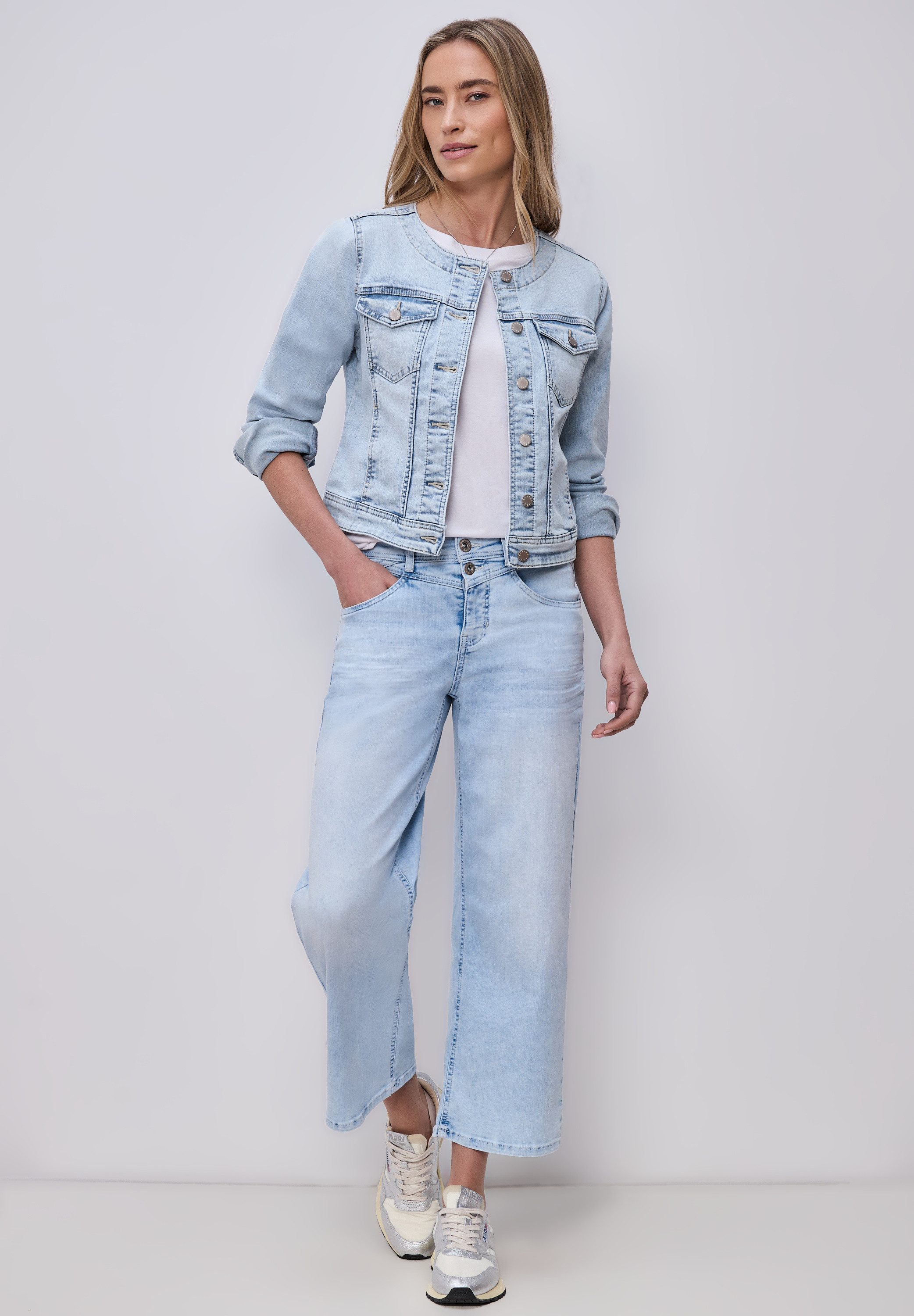STREET ONE Jeansjacke in Denim-Optik – Bild 4 von 5