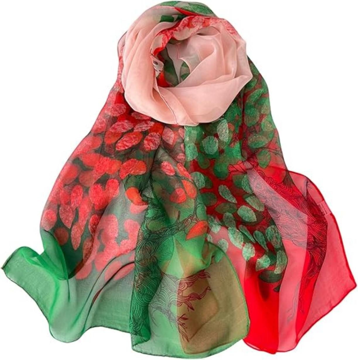 Modeschal Sommerschal Damen Dünn Chiffon Schal Leicht für Strand Alltag