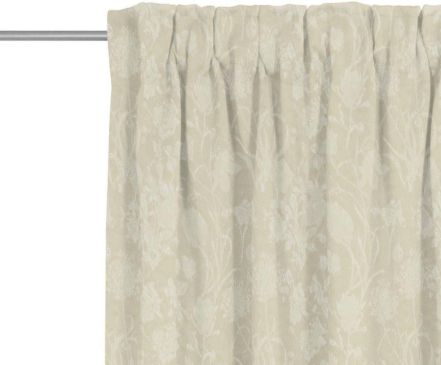 Vorhang Flower Cuvée, Multifunktionsband Adam, Bio-Baumwolle nachhaltig St), blickdicht, (1 Jacquard, aus natur