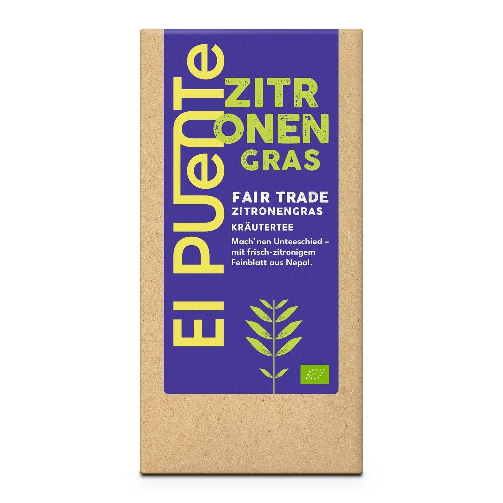 El Puente Tee Bio-Zitronengrastee lose fein geschnitten, Fair Trade, Vegan, Bio, Fair Trade