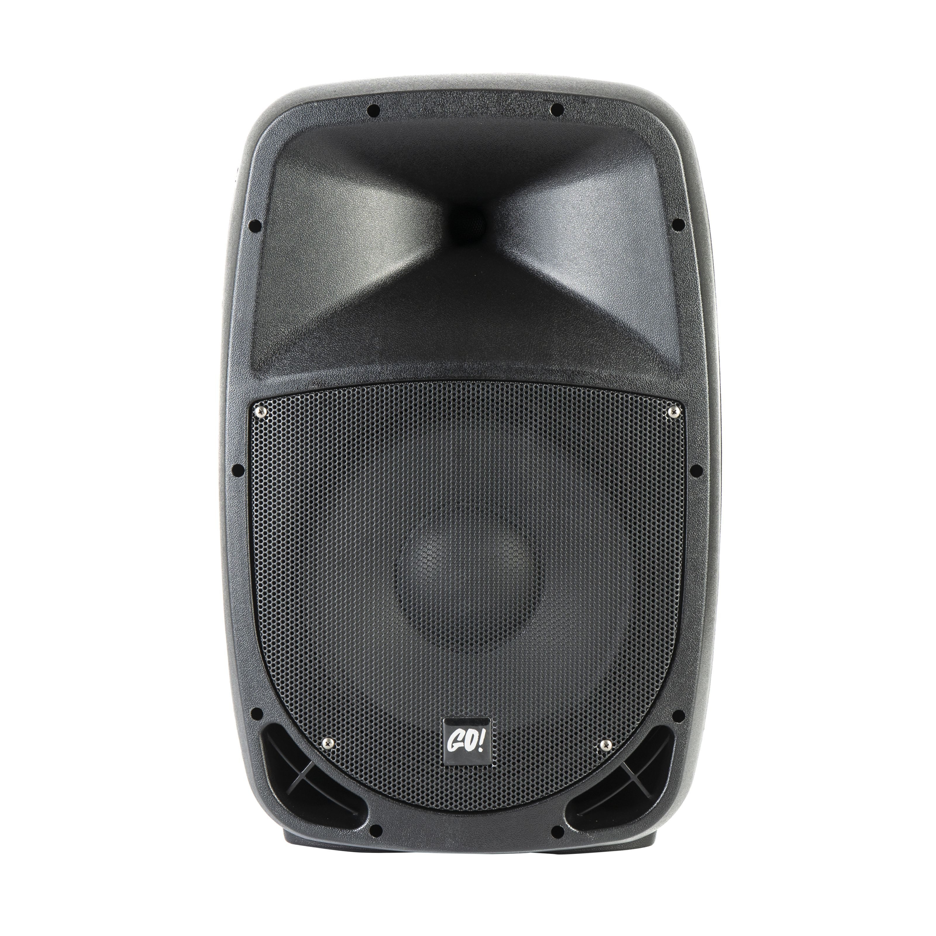 MUSIC STORE Lautsprecher (Aktives Lautsprecher Set, 12" Topteil, Musikgeschäft, 200W RMS, 600W)