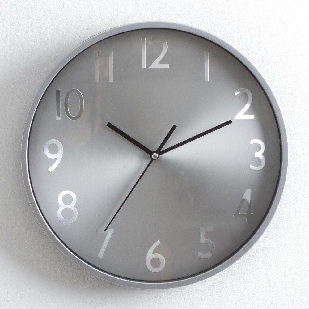 Atmosphera Créateur d'intérieur Wanduhr Atmosphera Créateur d'intérieur, Runde Wanduhr, Silber - Ø 30 cm