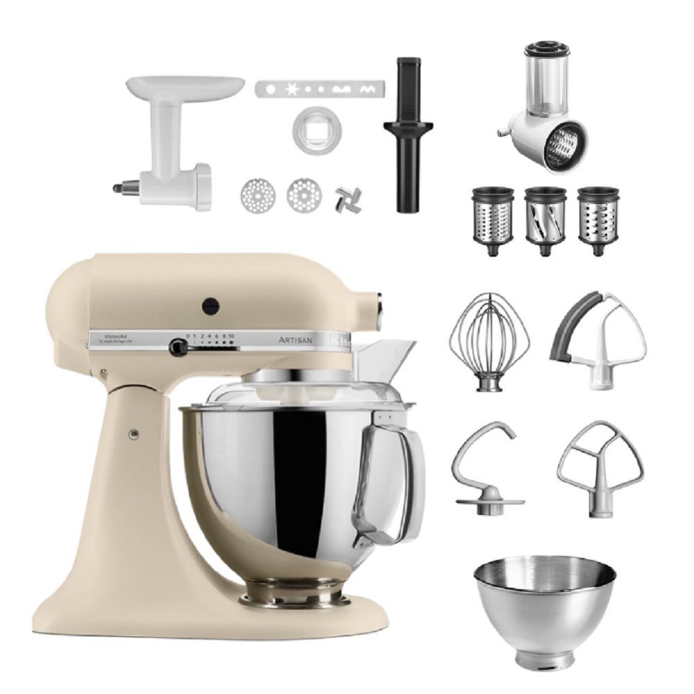 KitchenAid Küchenmaschine KitchenAid 4,8 L 5KSM175 Artisan Küchenmaschine Allrounderset