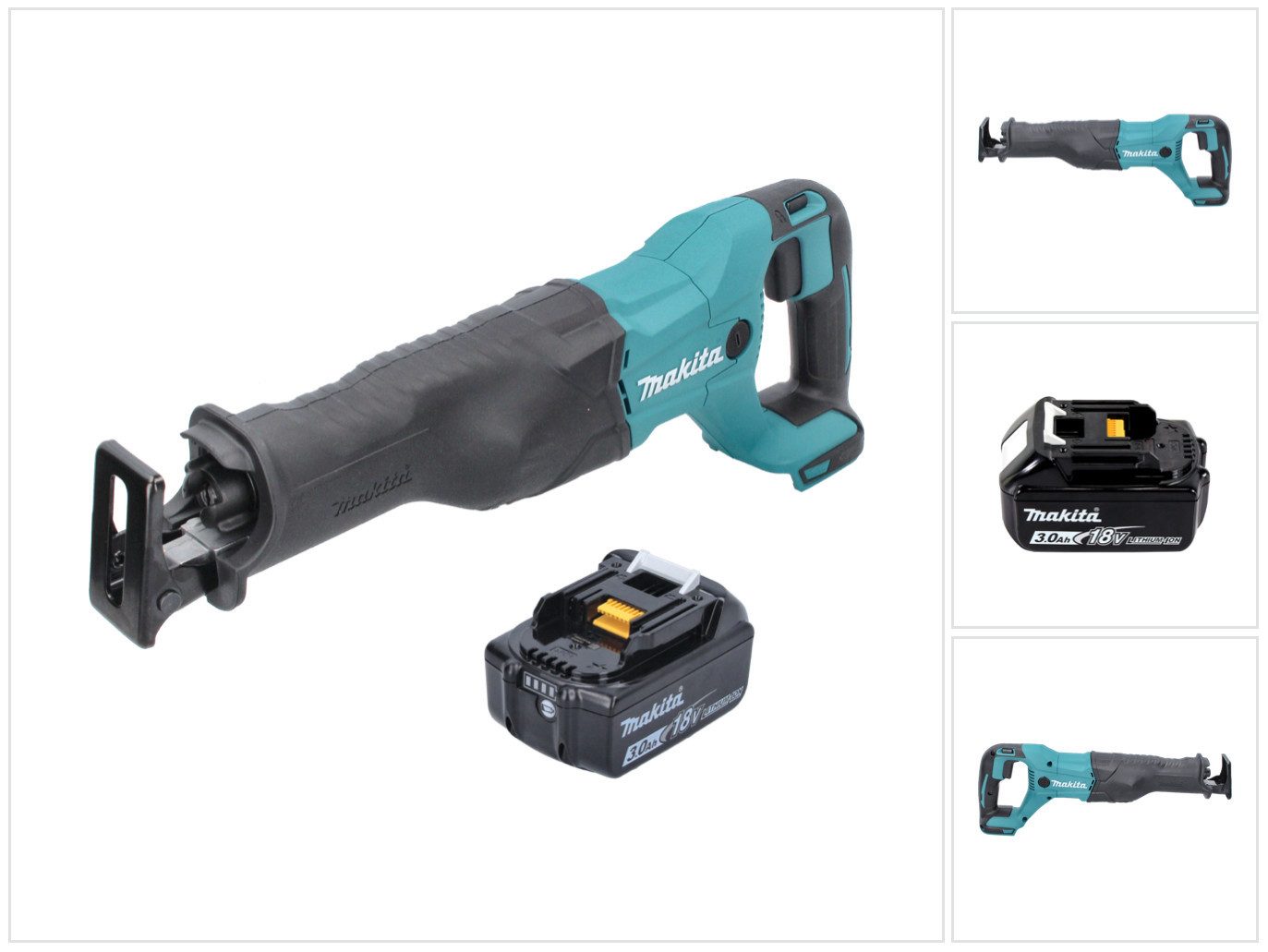 Makita Akku-Reciprosäge DJR 186 F1 Säbelsäge 18 V + 1x Akku 3,0 Ah - ohne Ladegerät