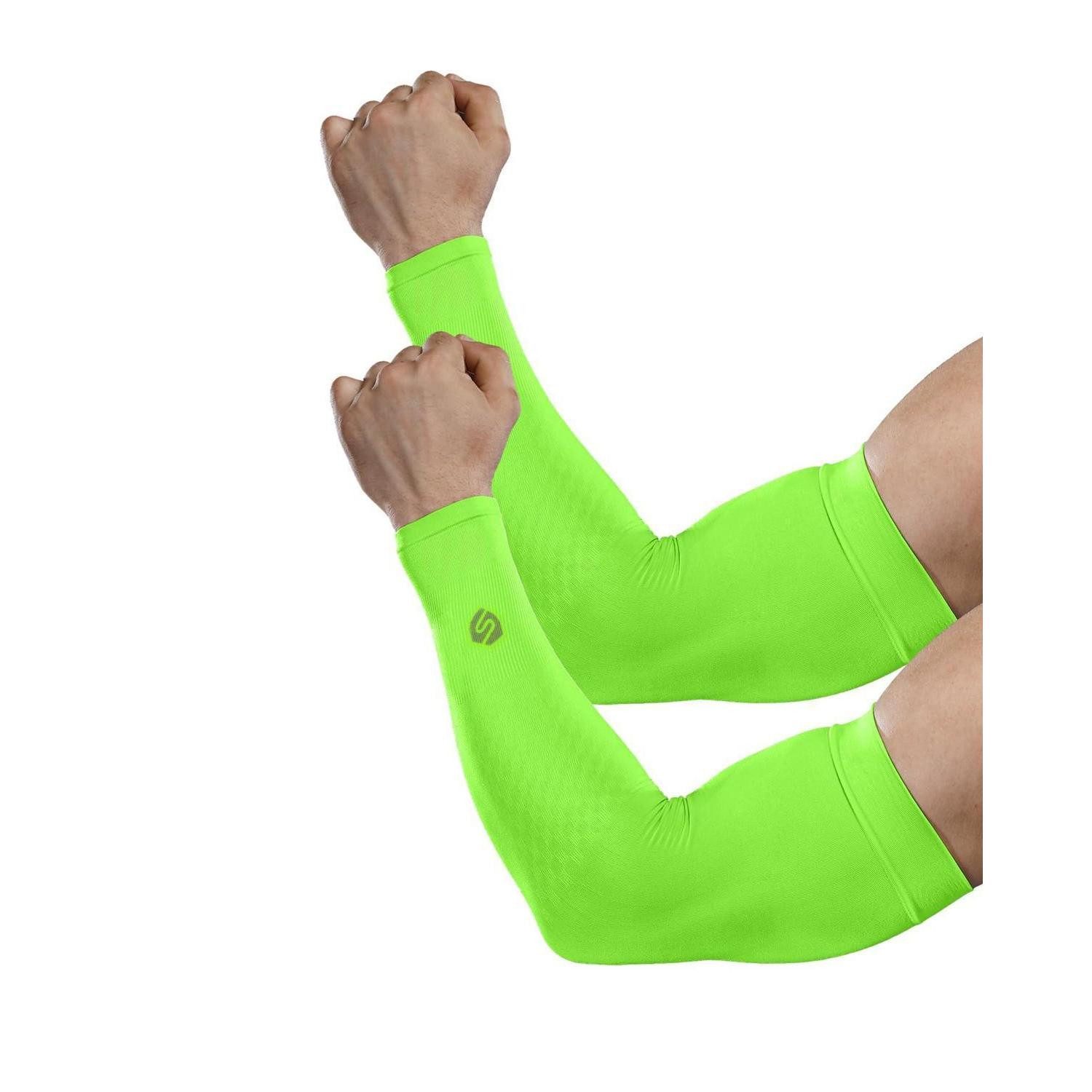 LuxusKollektion Armlinge Kühl-Arm-Ärmel UV-Schutz 1 Paar Neongrün (1-St)