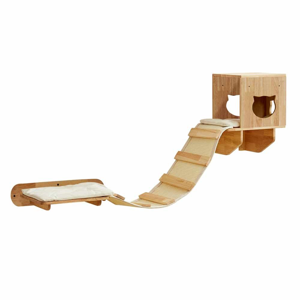 Nobby Katzen-Wandregal Hängebrücke "Aci"