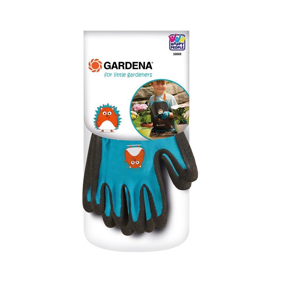 Gartenhandschuhe Gardena blau Gartenhandschuhe 2 Kinderhandschuhe Größe Happy People Gartenarbeit 16872