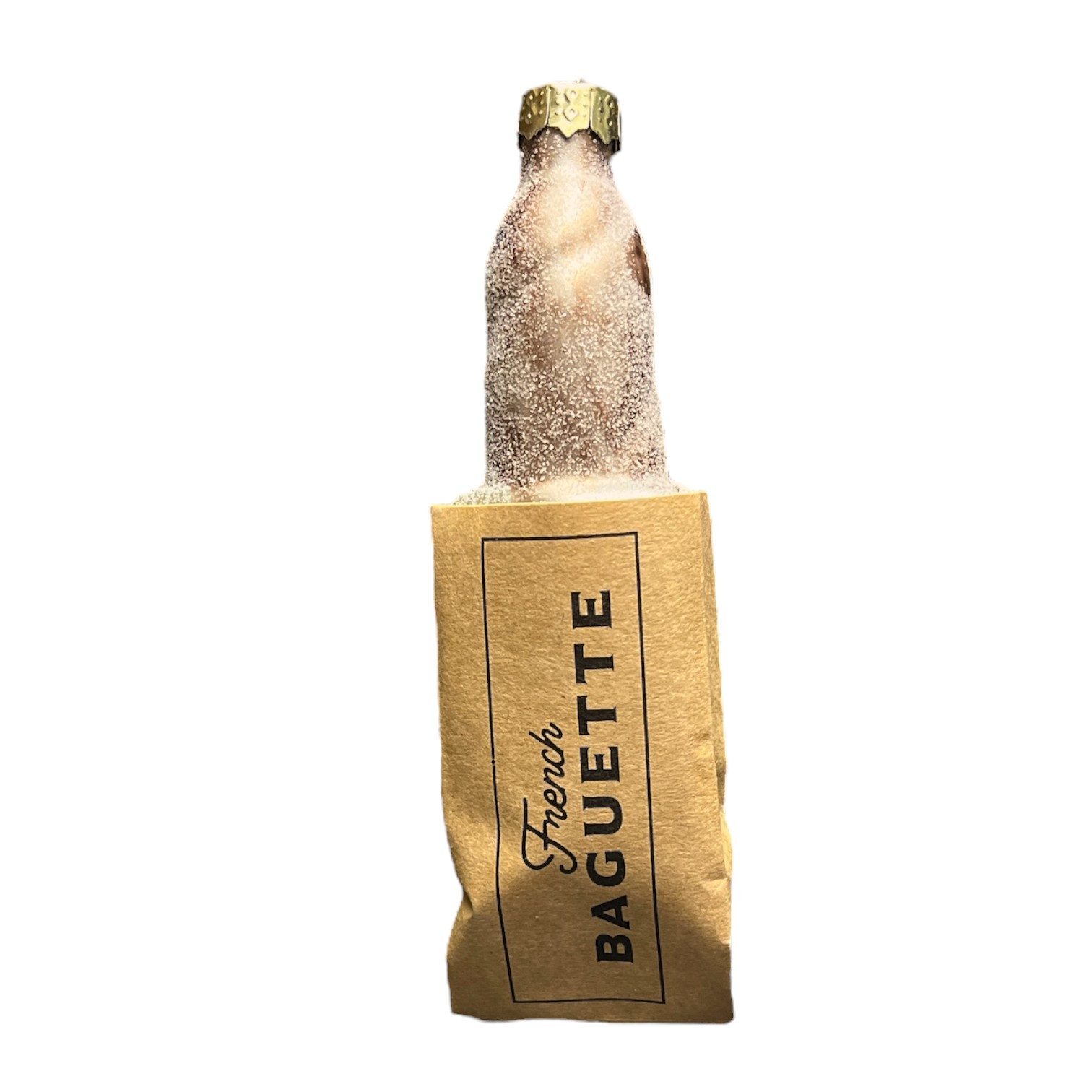 Christbaumschmuck Christbaumschmuck Baguette aus Glas, 12 cm, Frankreich, Weihnachtsdeko