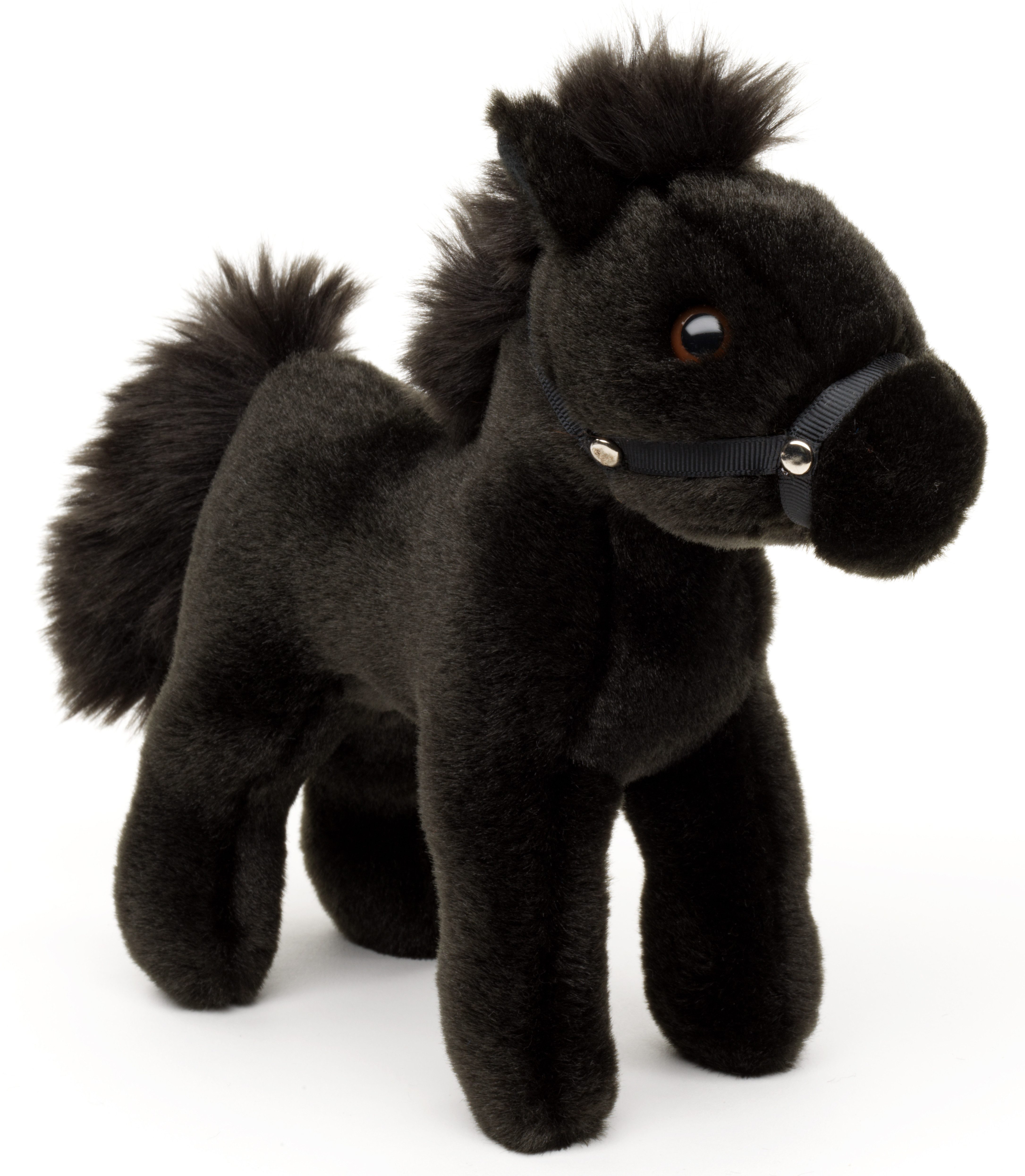 Uni-Toys Kuscheltier Pferd - mit/ohne Sattel und Steigbügel - 23 cm - Plüsch, Plüschtier, zu 100 % recyceltes Füllmaterial