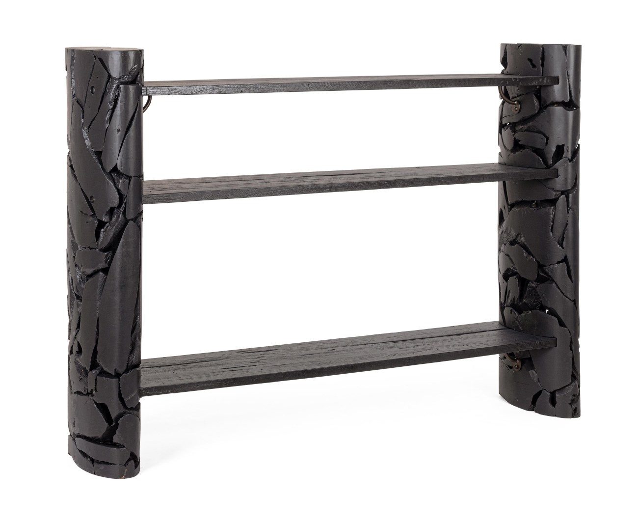 Feeling4Home Konsole Arwood aus Teakholz, Schwarz