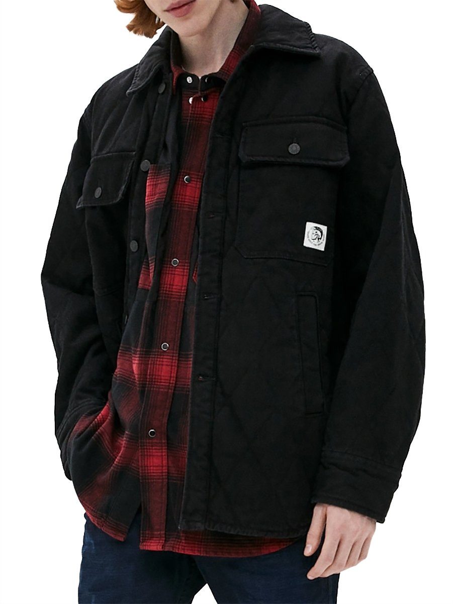 Jeansjacke Oversize Hemd und Jacke - D-Welles - Gr. L