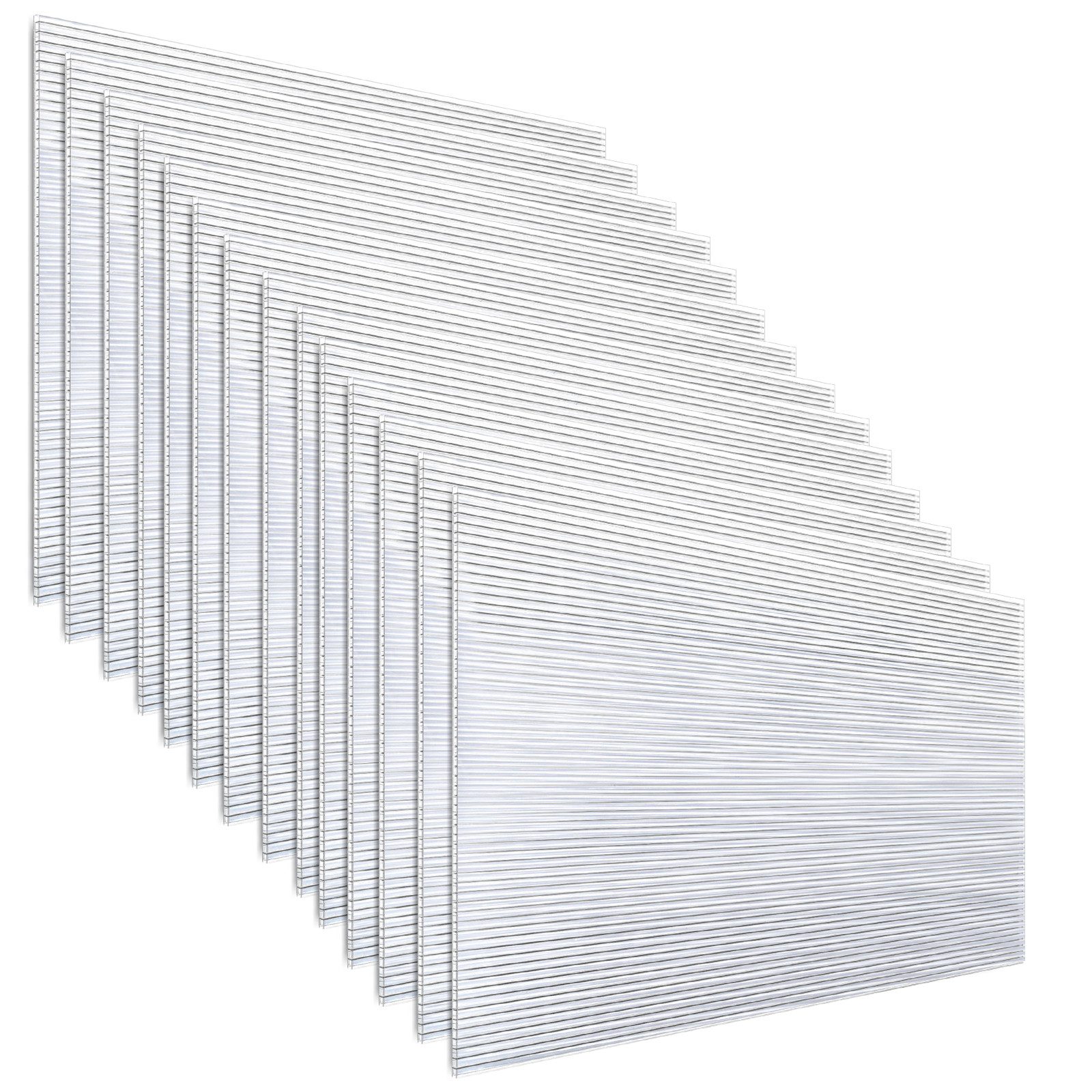Doppelstegplatte 14x Doppelstegplatte 4mm Polycarbonat Stegplatten Hohlkammerplatte