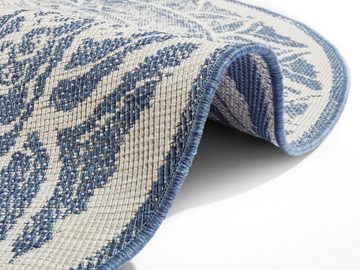 Teppich Siruma, NORTHRUGS, rund, Höhe: 5 mm, In- & Outdoor, Wendeteppich, Orientalisch, Teppich, Garten, Flur