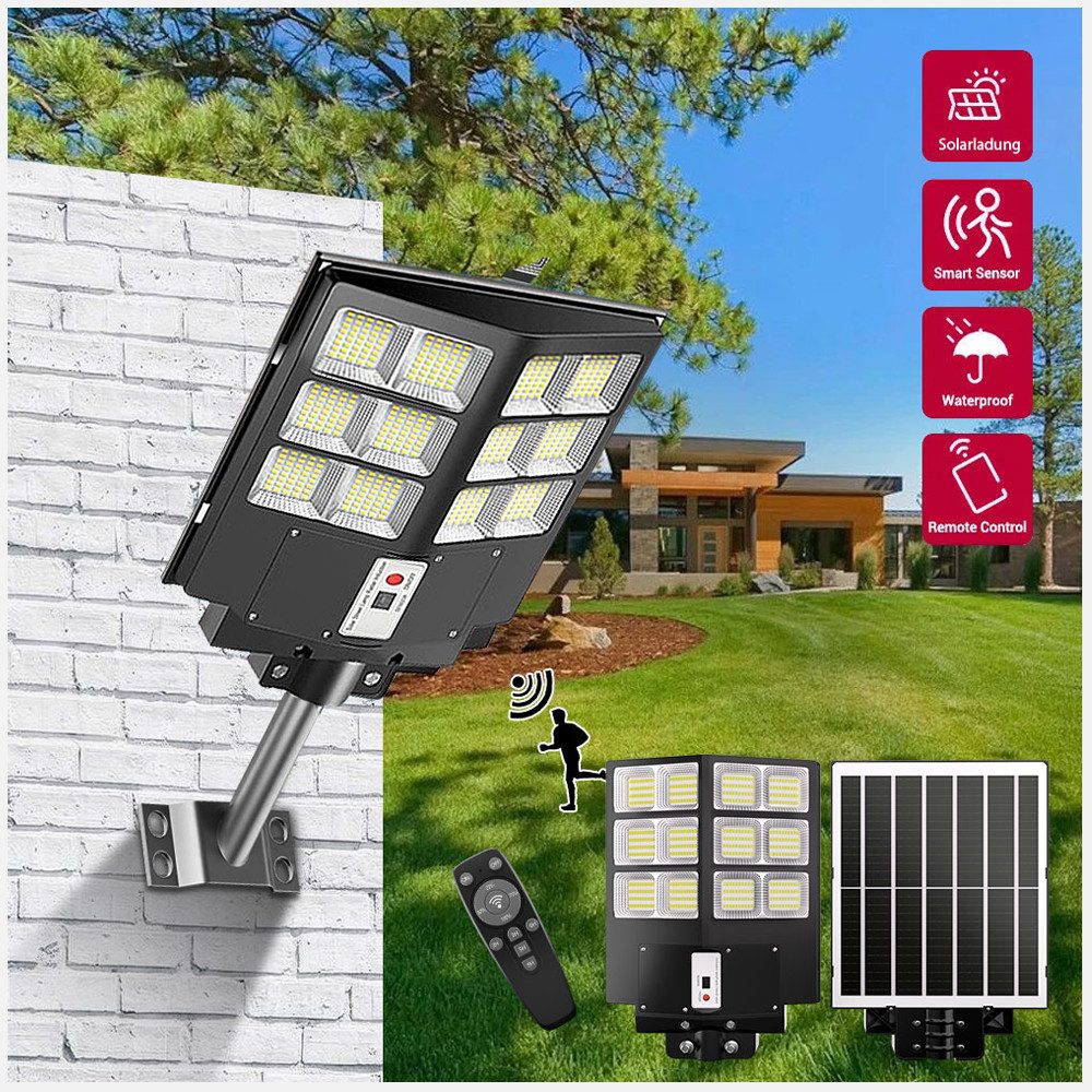 Rhein Beleuchtung LED Solarleuchte 600W Solarlampen günstig online kaufen