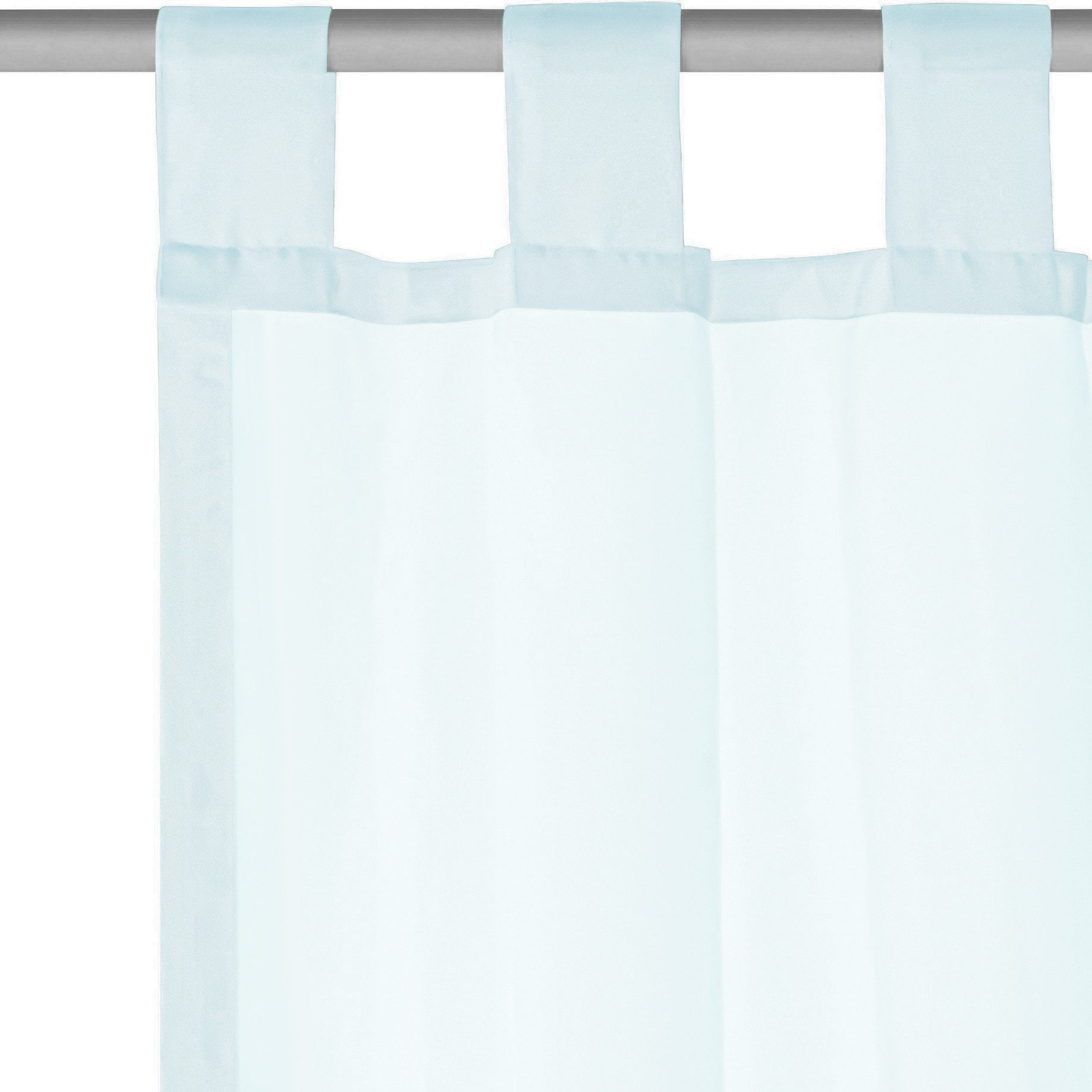 OTTO home Gardine XANA mit Schlaufen, Topseller! (1 St), Schlaufen, transparent, Voile, Bestseller, einfarbig, 1 Schal, pflegeleicht, preiswert! – Bild 4 von 5