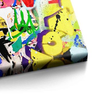 DOTCOMCANVAS® Leinwandbild LOVE, Leinwandbild LOVE Pop Art Graffiti Wandbild hochkant