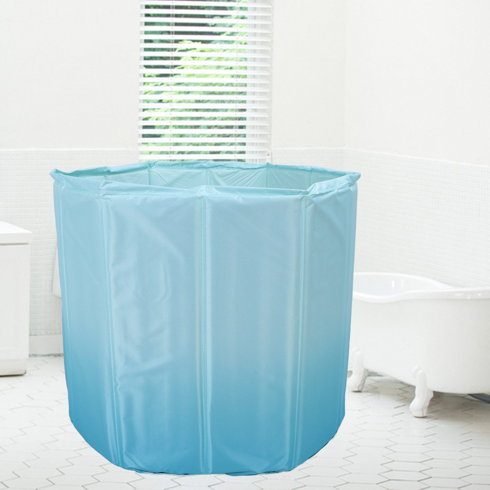 GARRYFIZH Badewanne Eisbadewanne faltbar 80 cm – Mobile Kältebad Tonne mit Isolierung, Für Sport, Regeneration und Wellness zu Hause geeignet