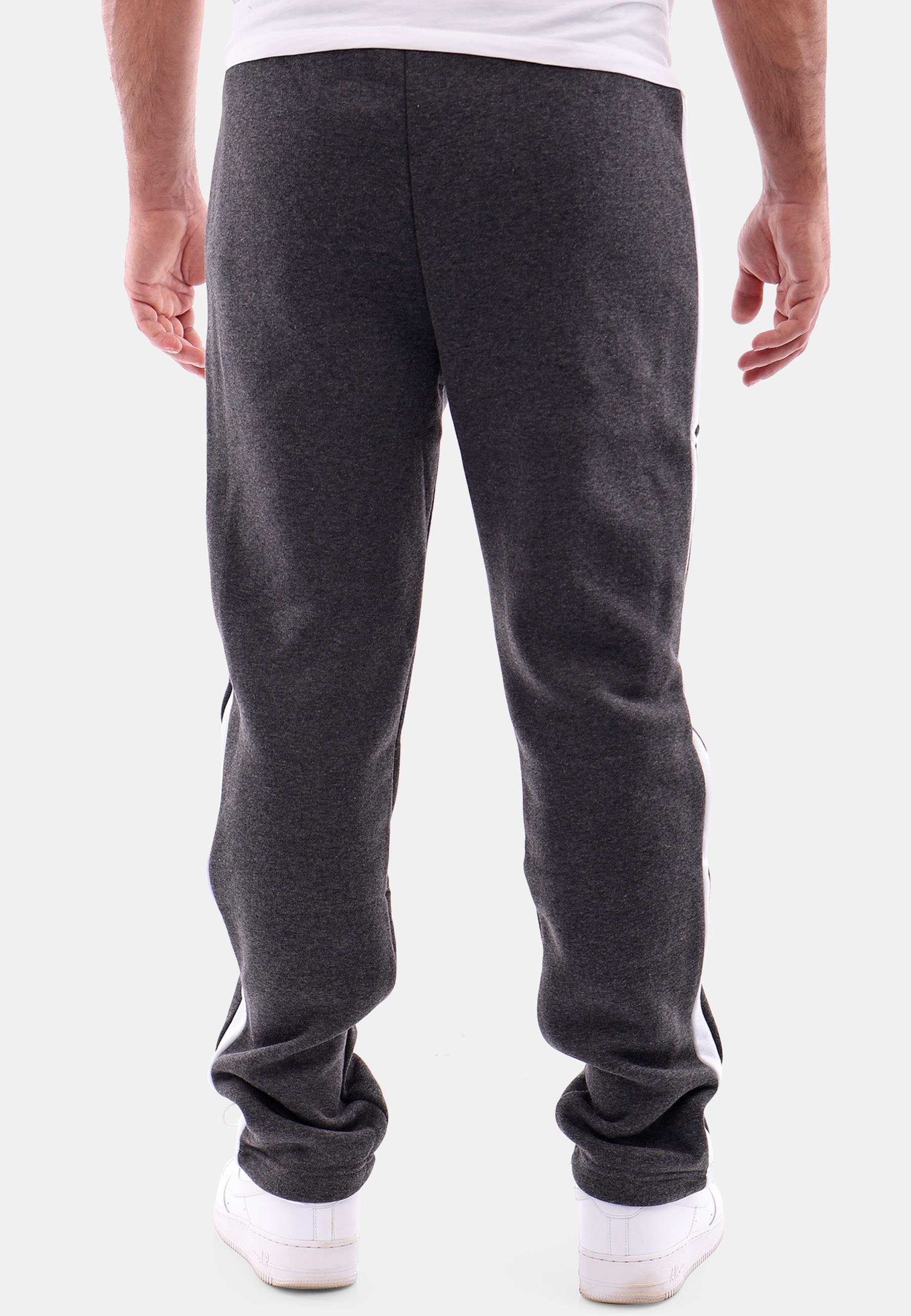 Reslad Jogginghose Reslad Herren Jogginghose RS-5091 (1-tlg., Jogginghose) Sporthose mit Streifen Sweathose Trainingshose gestreift